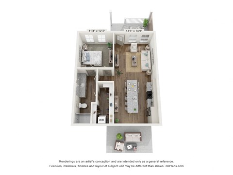1 bed 1 bath at Allier Port Wentworth Apartments, Port Wentworth, GA, 31407